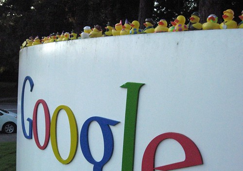 The duckies invade Google